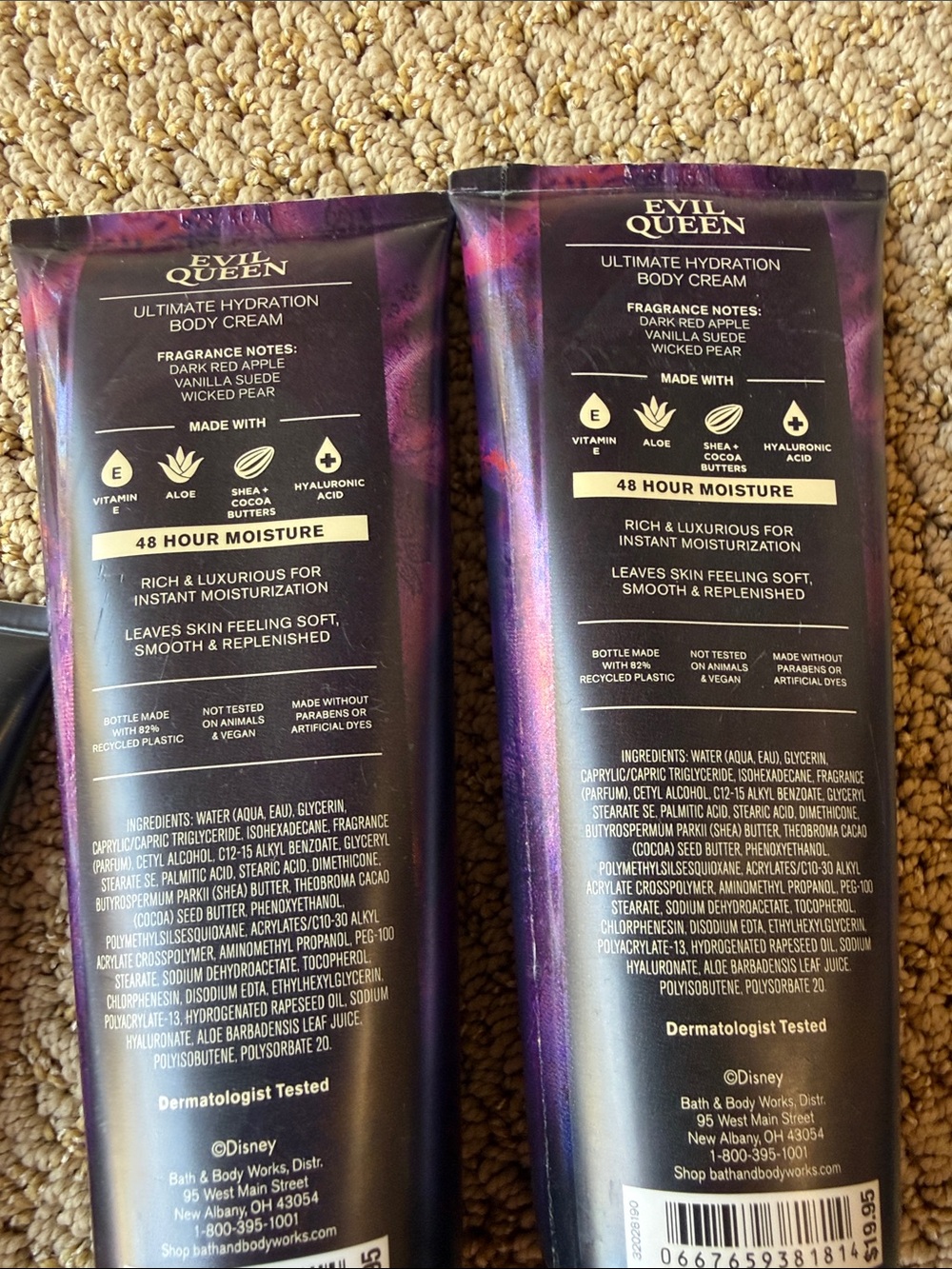 Disney Villains Body Creams - Purple, Black, Teal & Blue Tubes - Picture 3 of 4